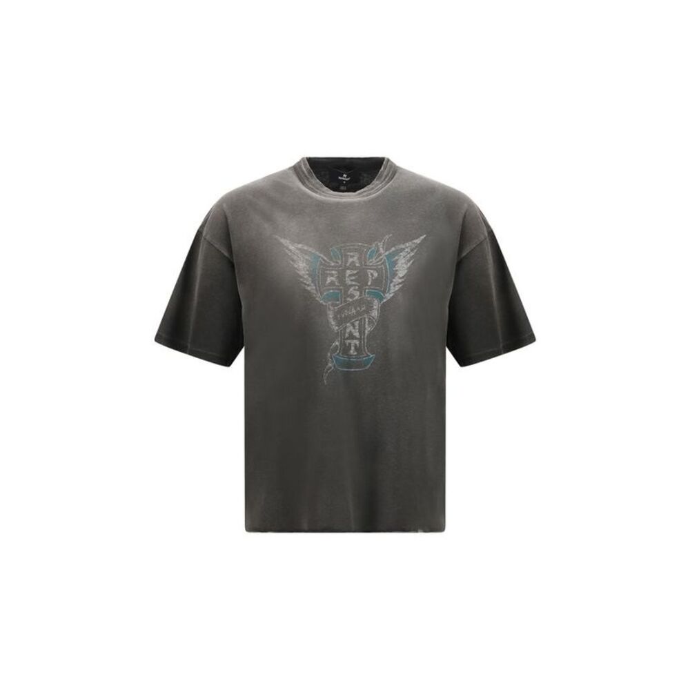 Represent Gray Cotton Men's T-Shirt